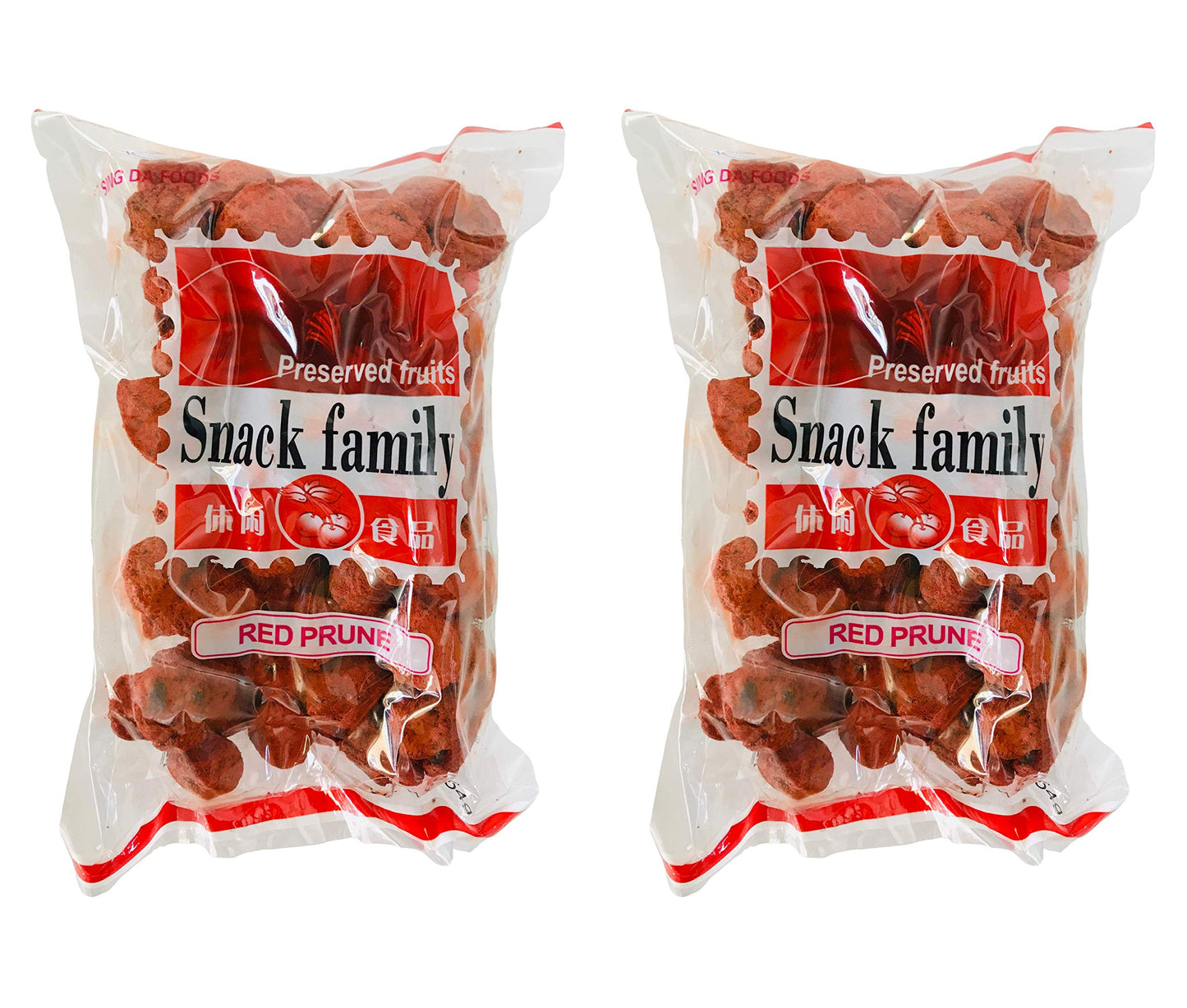 Snack Family Preserved Fruits - Red Salt Prune - Pack of 2 - Trinidad & Tobago Snacks