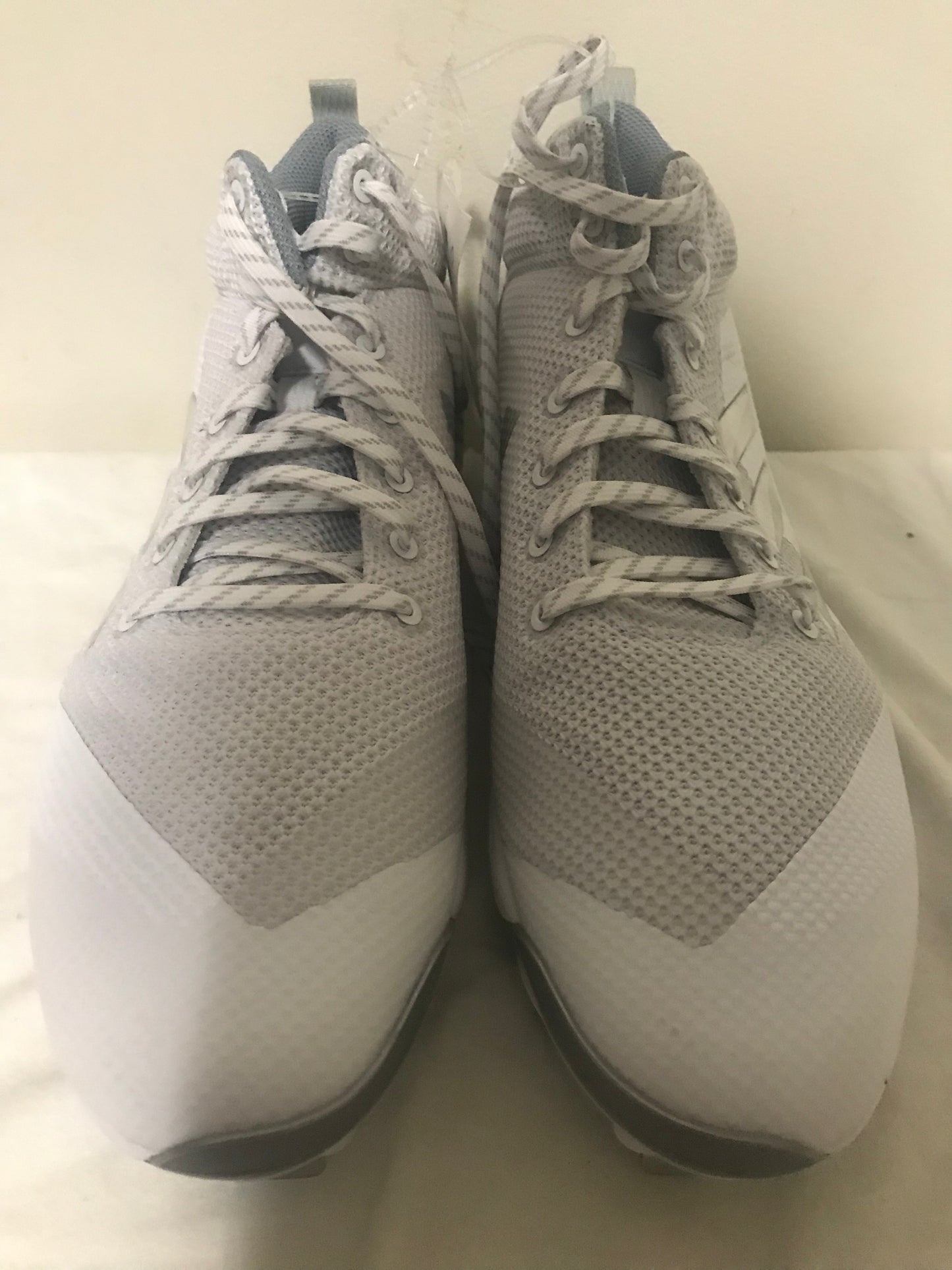 Adidas Power Alley 5 Men Low Metal Baseball Cleats White Size12.5. (B39190)
