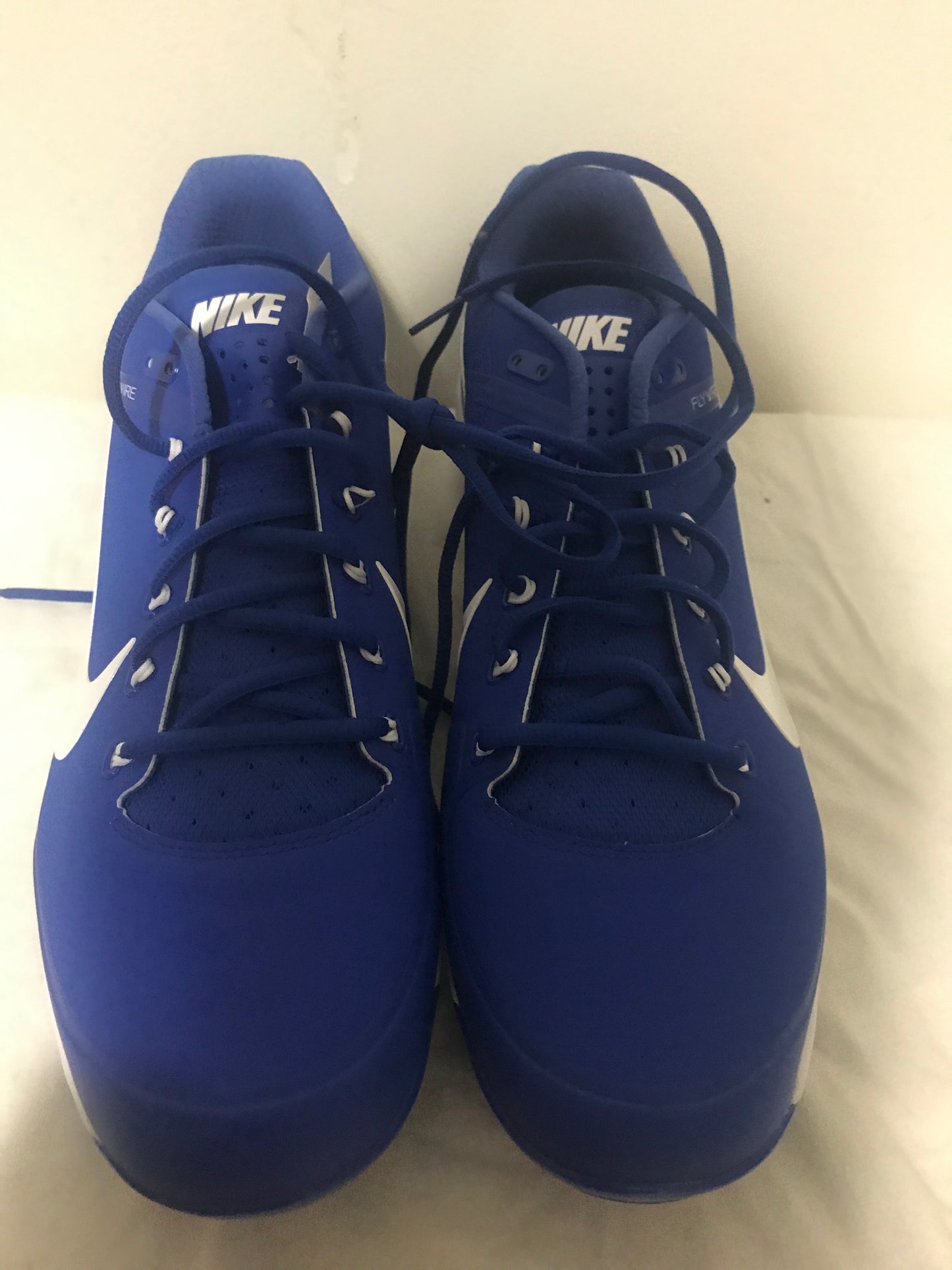 Nike Max Air Flywire Air Clipper Metal Blue Baseball Cleats 880261-415 Size 13