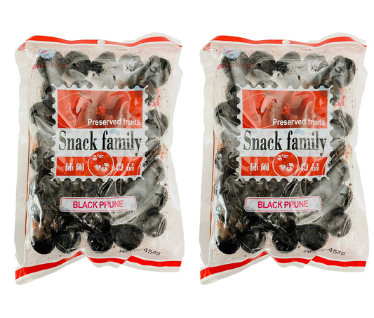 Snack Family Preserved Fruits - Black Prune (Sweet) - Pack of 2 - Trinidad & Tobago Snacks