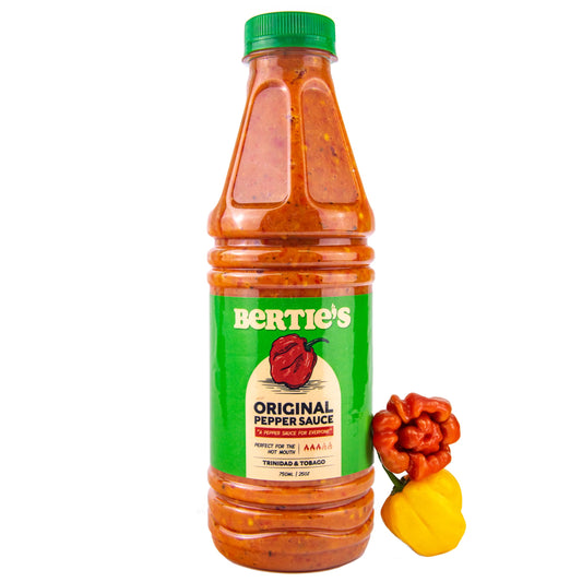 Bertie's Trinidad Pepper Sauces (26Oz./750ml)