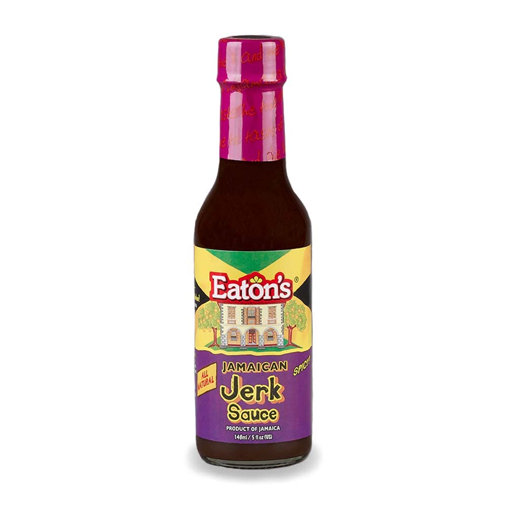 Eaton's Jerk Sauce - Jamaican Barbecue Sauce, Perfect as Meat Rubs, Seasonings, Marinade for BBQ, Smoked Meat, Chicken Wings, Steak, Seafood