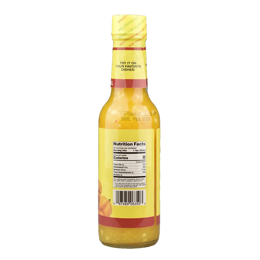 Jamaican Yellow Crushed Scotch Bonnet Peppers 5oz (Pack of 3)