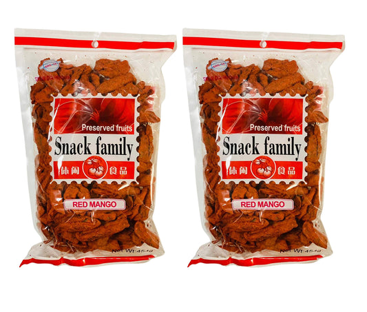 Snack Family Preserved Fruits - Red Salt Mango- Pack of 2 - Trinidad & Tobago Snacks