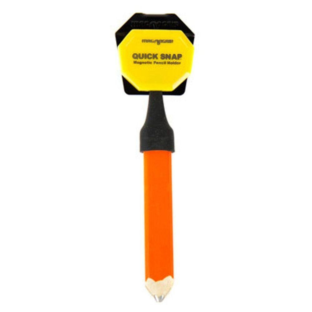 MagnoGrip 002-641 8 Pack Quick Snap Magnetic Pencil Holder with Belt Clip, Yellow