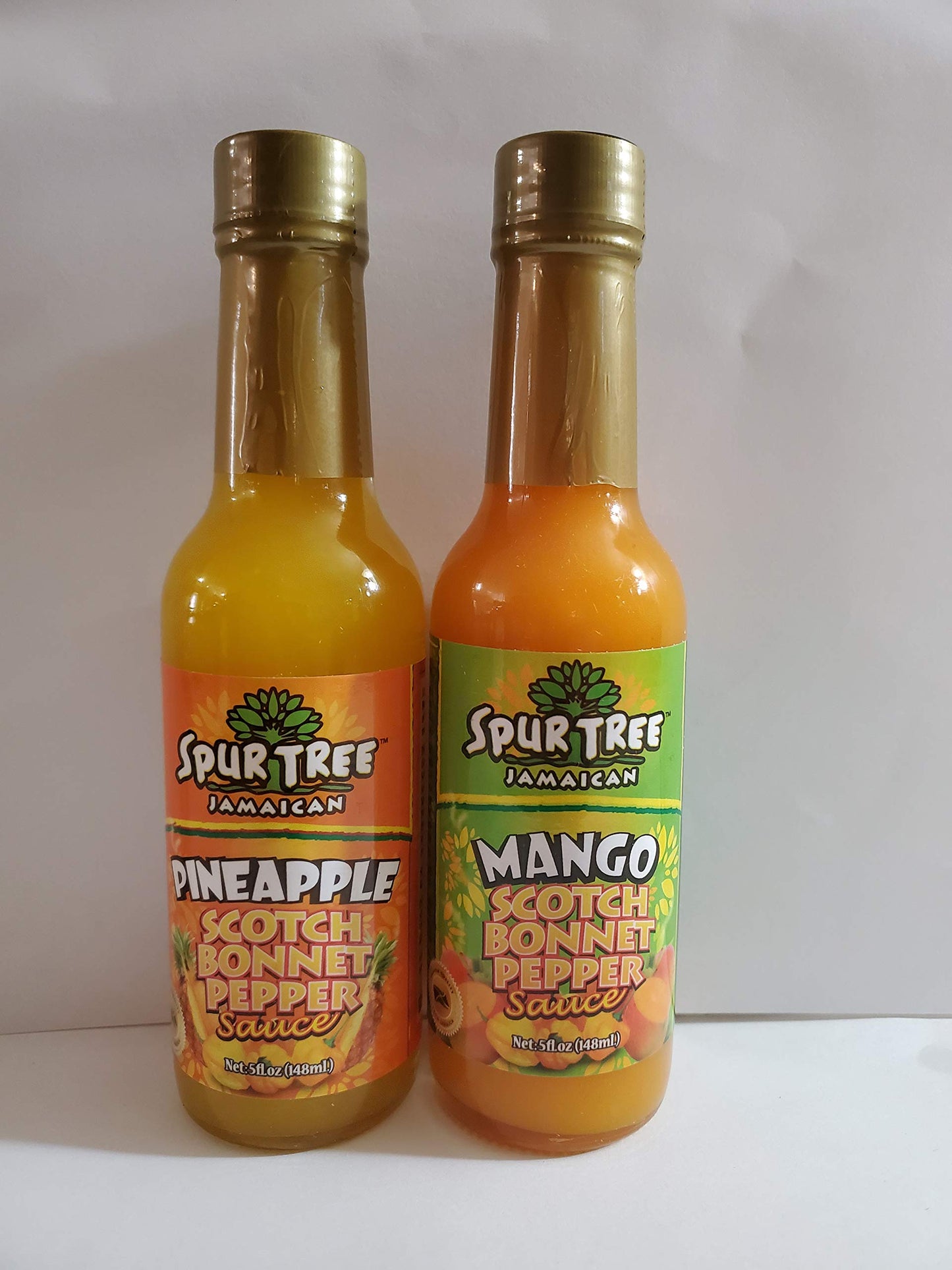 Spur Tree Jamaican Pineapple/Mango Scotch Bonnet Pepper Sauce 5 oz (Variety Pack)