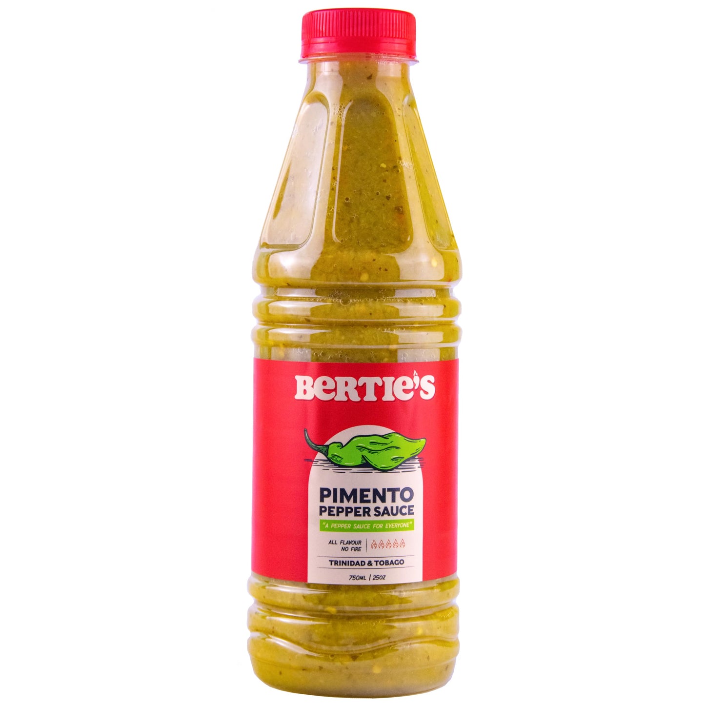 Bertie's Trinidad Pepper Sauces (26Oz./750ml)