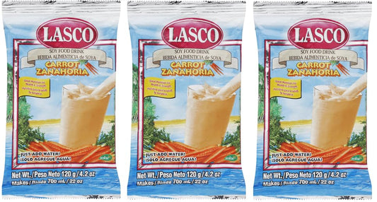 Lasco Vanilla Food Drink ...Available in 2 sizes 3 Pack (120g Lasco Carrot Food Drink)