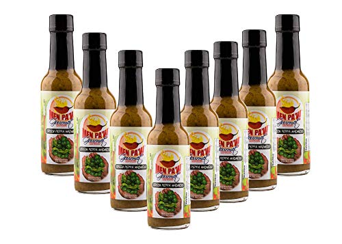 Men Pa'w Gourmet Green Peppa Madness Hot Sauce 5 oz Set of 9