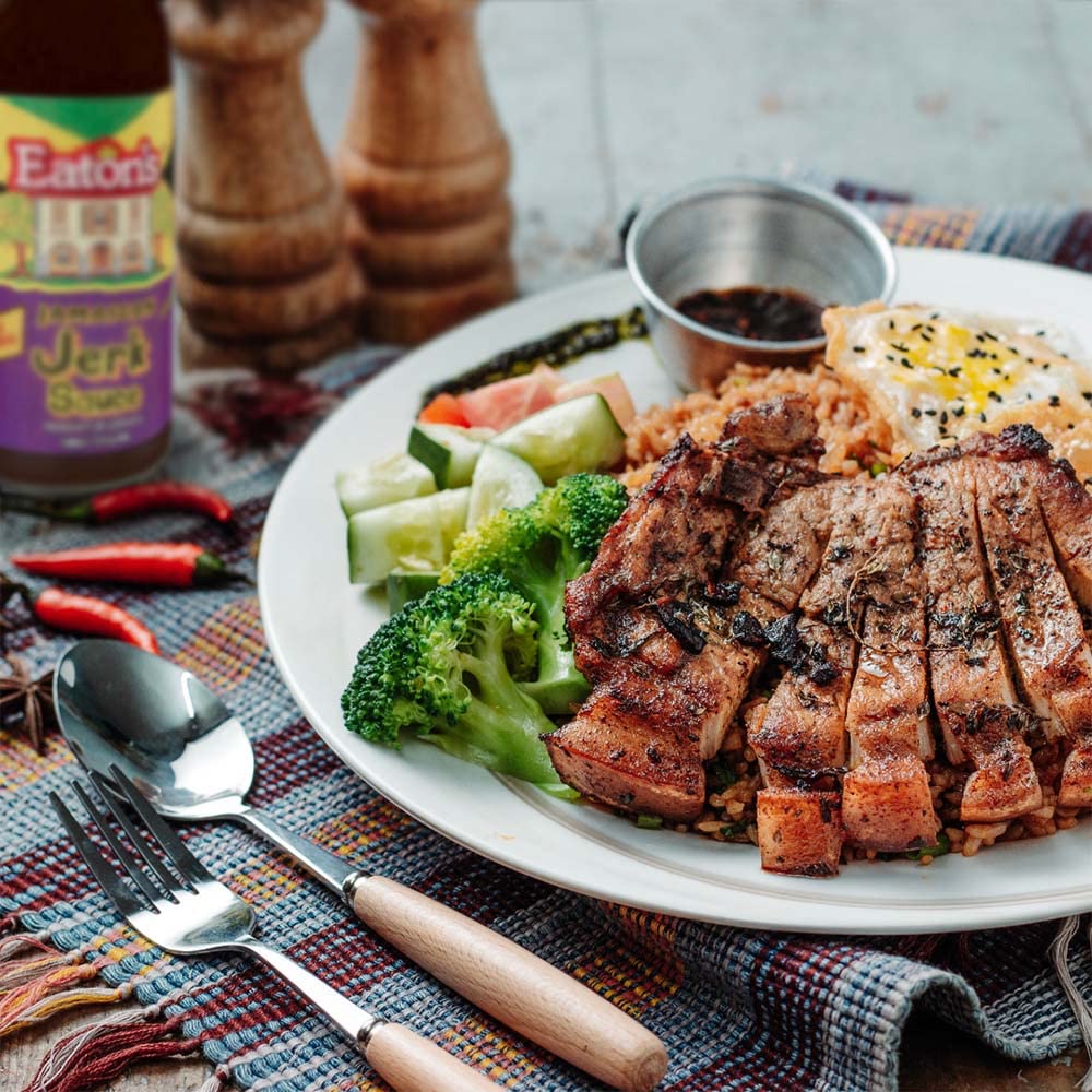Eaton's Jerk Sauce - Jamaican Barbecue Sauce, Perfect as Meat Rubs, Seasonings, Marinade for BBQ, Smoked Meat, Chicken Wings, Steak, Seafood