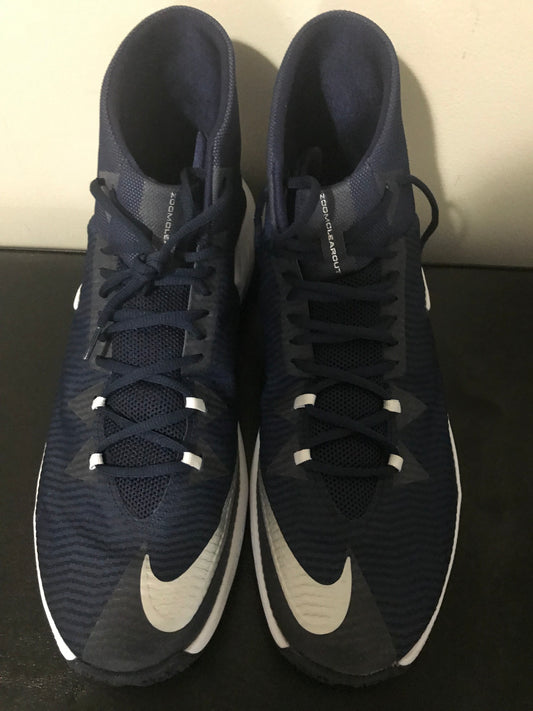 NEW Nike Zoom Clear Out 2016 Basketball Shoes Men's Sz 18 Navy Blue 856486-442