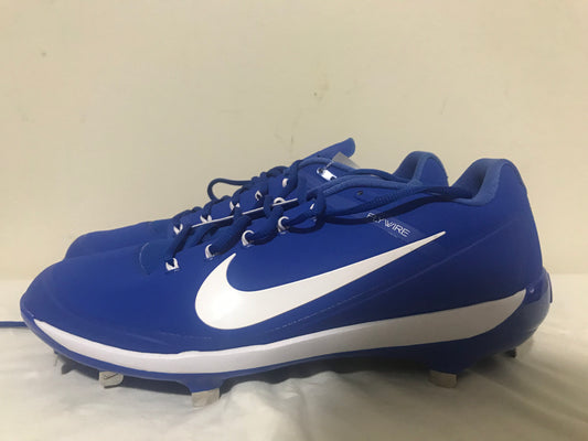 Nike Max Air Flywire Air Clipper Metal Blue Baseball Cleats 880261-415 Size 13